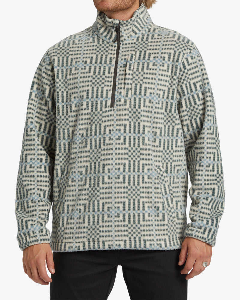 Load image into Gallery viewer, Billabong Men&#39;s Boundary Polar Fleece Half Zip Pullover Chino ABYFT00463-CHI
