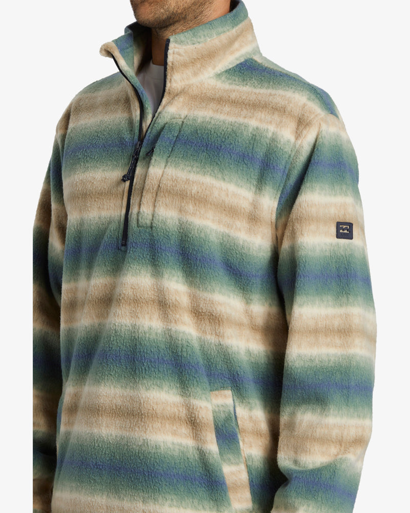 Load image into Gallery viewer, Billabong Men&#39;s Boundary Polar Fleece Half Zip Pullover Dune ABYFT00463-DUN
