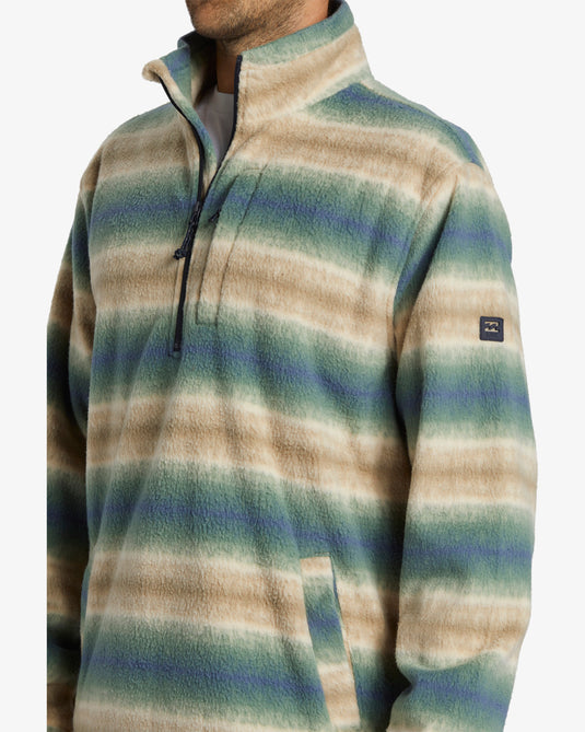 Billabong Men's Boundary Polar Fleece Half Zip Pullover Dune ABYFT00463-DUN