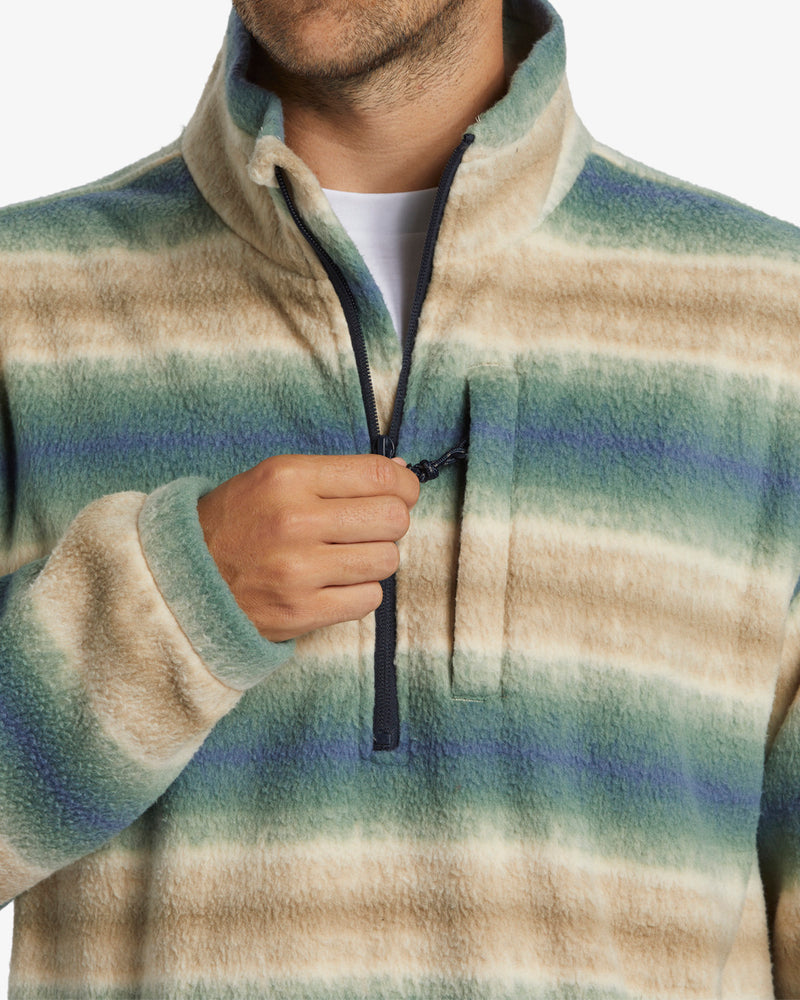 Load image into Gallery viewer, Billabong Men&#39;s Boundary Polar Fleece Half Zip Pullover Dune ABYFT00463-DUN
