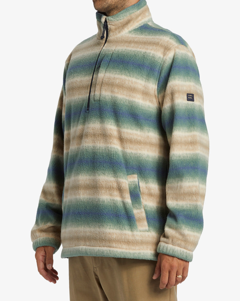 Load image into Gallery viewer, Billabong Men&#39;s Boundary Polar Fleece Half Zip Pullover Dune ABYFT00463-DUN
