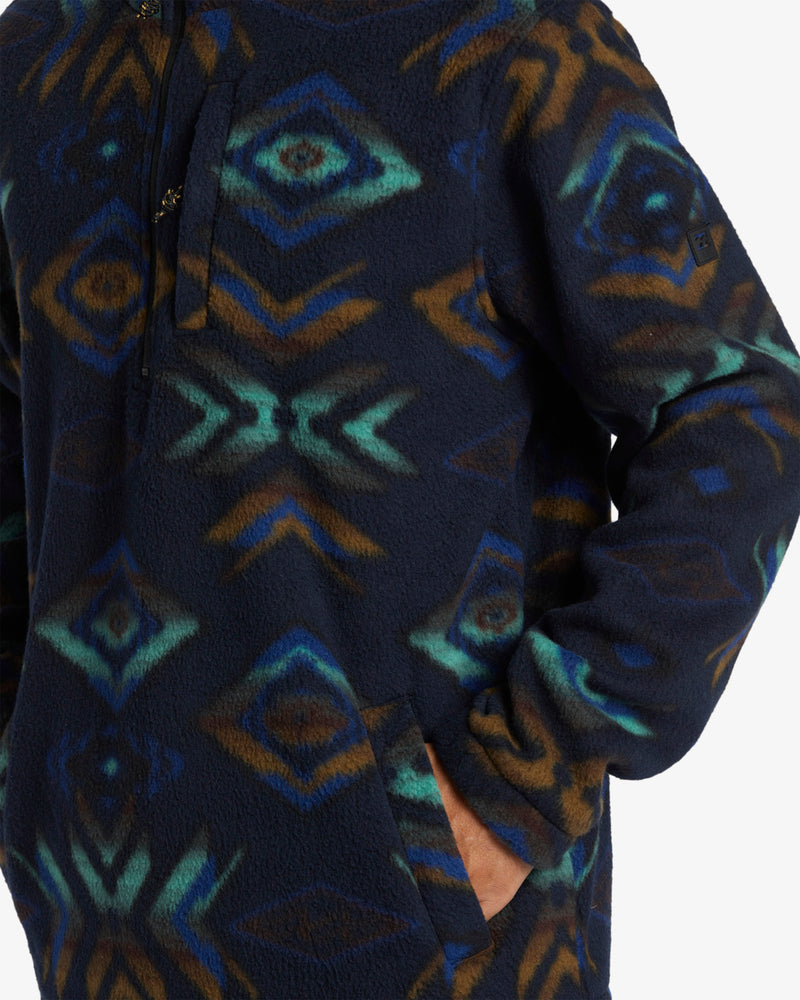 Load image into Gallery viewer, Billabong Men&#39;s Boundary Polar Fleece Half Zip Pullover Navy ABYFT00463-NVY
