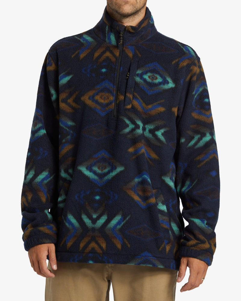 Load image into Gallery viewer, Billabong Men&#39;s Boundary Polar Fleece Half Zip Pullover Navy ABYFT00463-NVY
