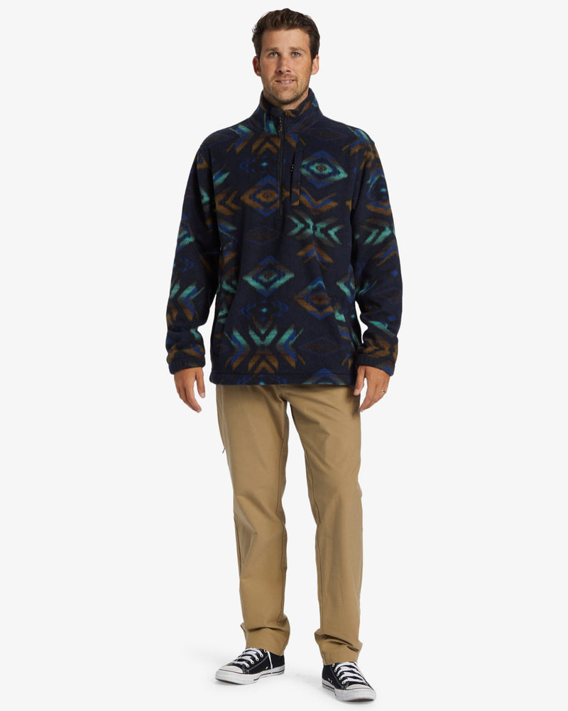 Load image into Gallery viewer, Billabong Men&#39;s Boundary Polar Fleece Half Zip Pullover Navy ABYFT00463-NVY
