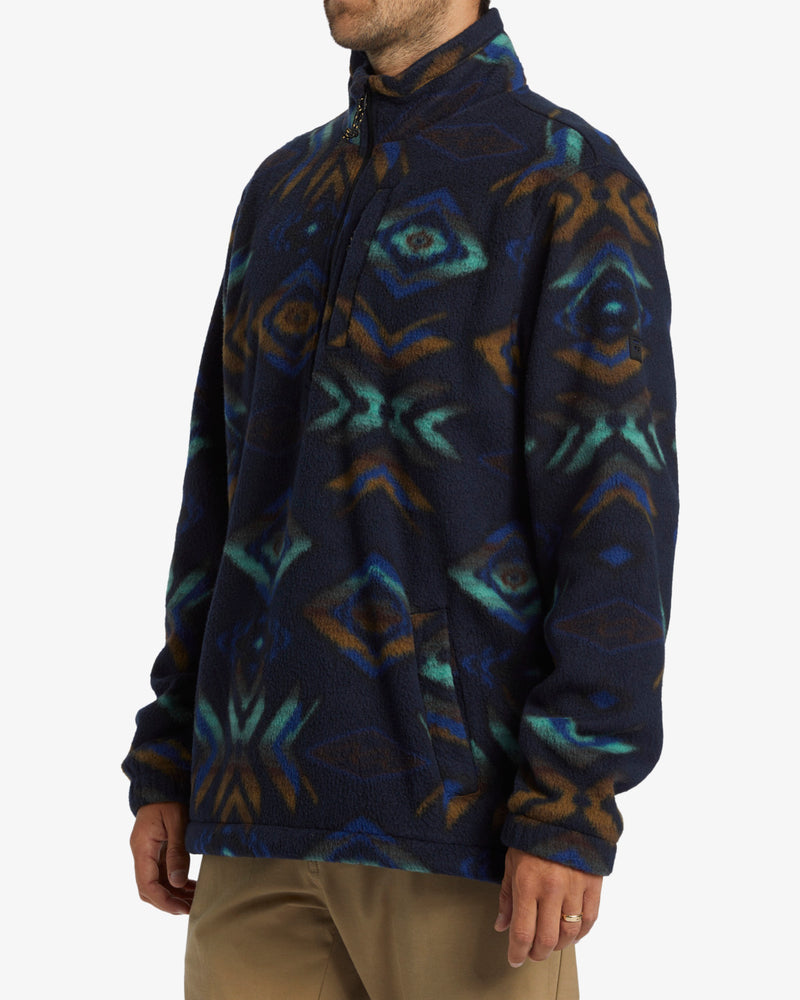 Load image into Gallery viewer, Billabong Men&#39;s Boundary Polar Fleece Half Zip Pullover Navy ABYFT00463-NVY
