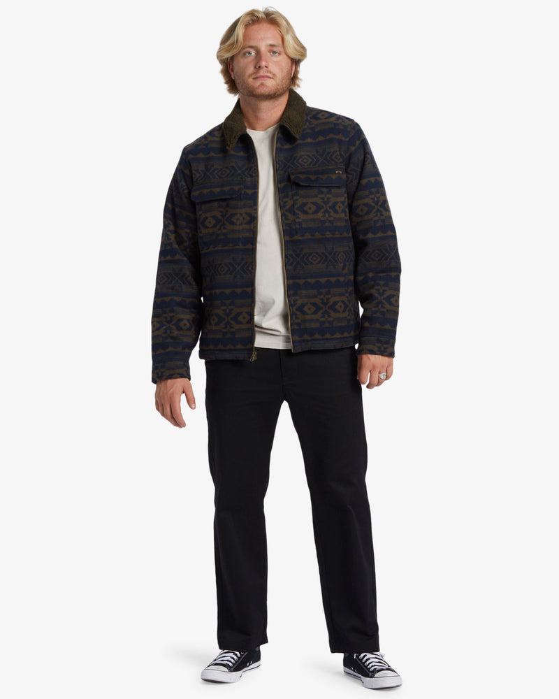 Load image into Gallery viewer, Billabong Men&#39;s Barlow Sherpa Jacket Dark Brown ABYJK00184_DBR
