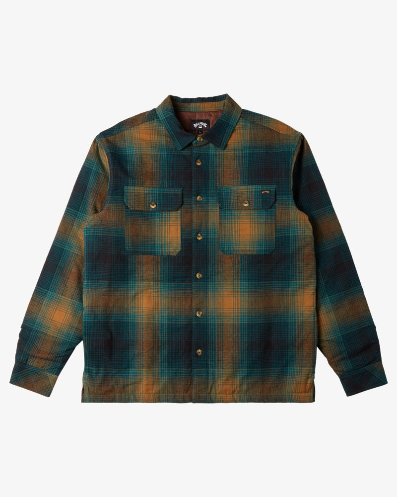 Load image into Gallery viewer, Billabong Men&#39;s Offshore Quilted Overshirt Real Teal ABYJK00207_BSD0
