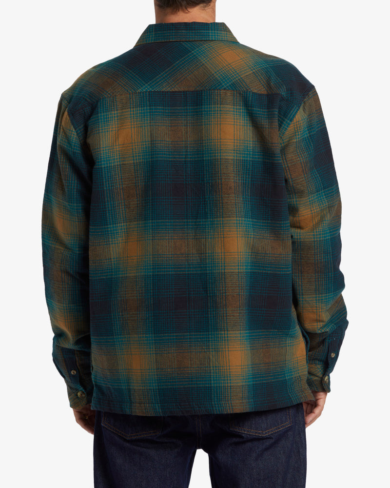 Load image into Gallery viewer, Billabong Men&#39;s Offshore Quilted Overshirt Real Teal ABYJK00207_BSD0
