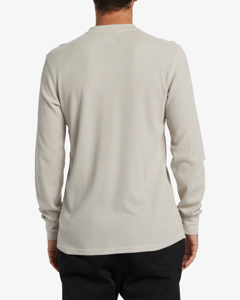 Load image into Gallery viewer, Billabong Men&#39;s Essential Long Sleeve Thermal Top Sweatshirt Stone ABYKT00213-STN
