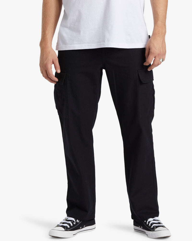 Load image into Gallery viewer, Billabong Men&#39;s Combat Cargo Pants Black ABYNP00192_BLK
