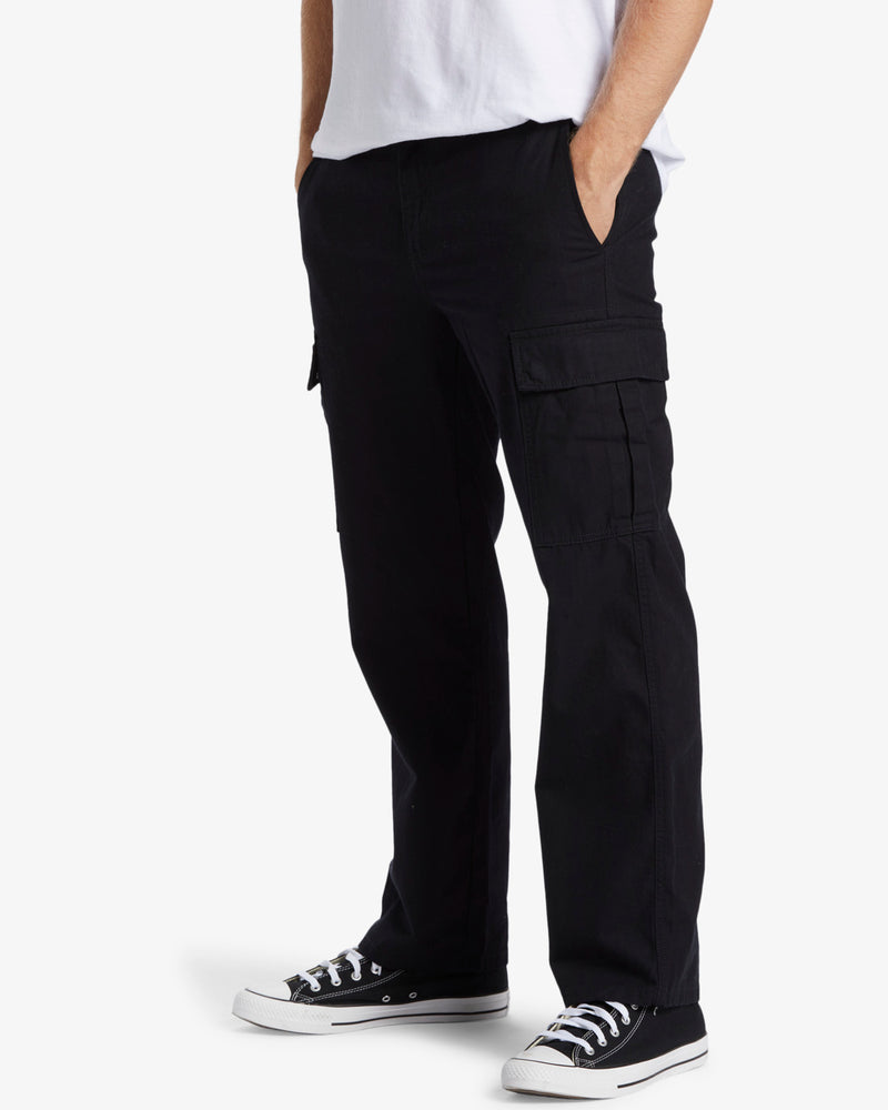 Load image into Gallery viewer, Billabong Men&#39;s Combat Cargo Pants Black ABYNP00192_BLK
