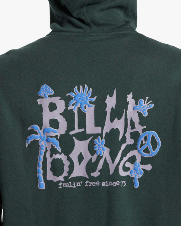 Load image into Gallery viewer, Billabong Men&#39;s Short Sands Zip-Up Hoodie Forest Green ABYSF00138-GTC0
