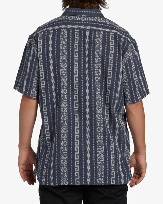 Billabong Men's Sundays Jacquard Shirt Slate Blue ABYWT00235-SLB
