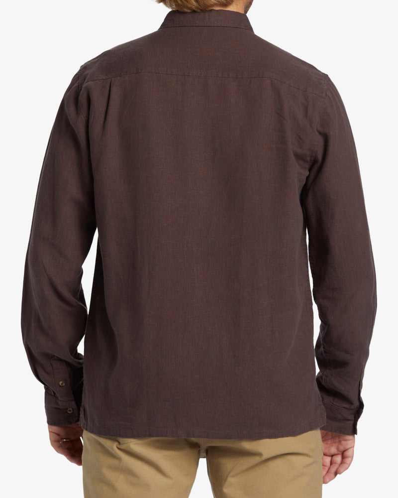 Load image into Gallery viewer, Billabong Men&#39;s Ricardo Long Sleeve Shirt Plum ABYWT00280_PSN0
