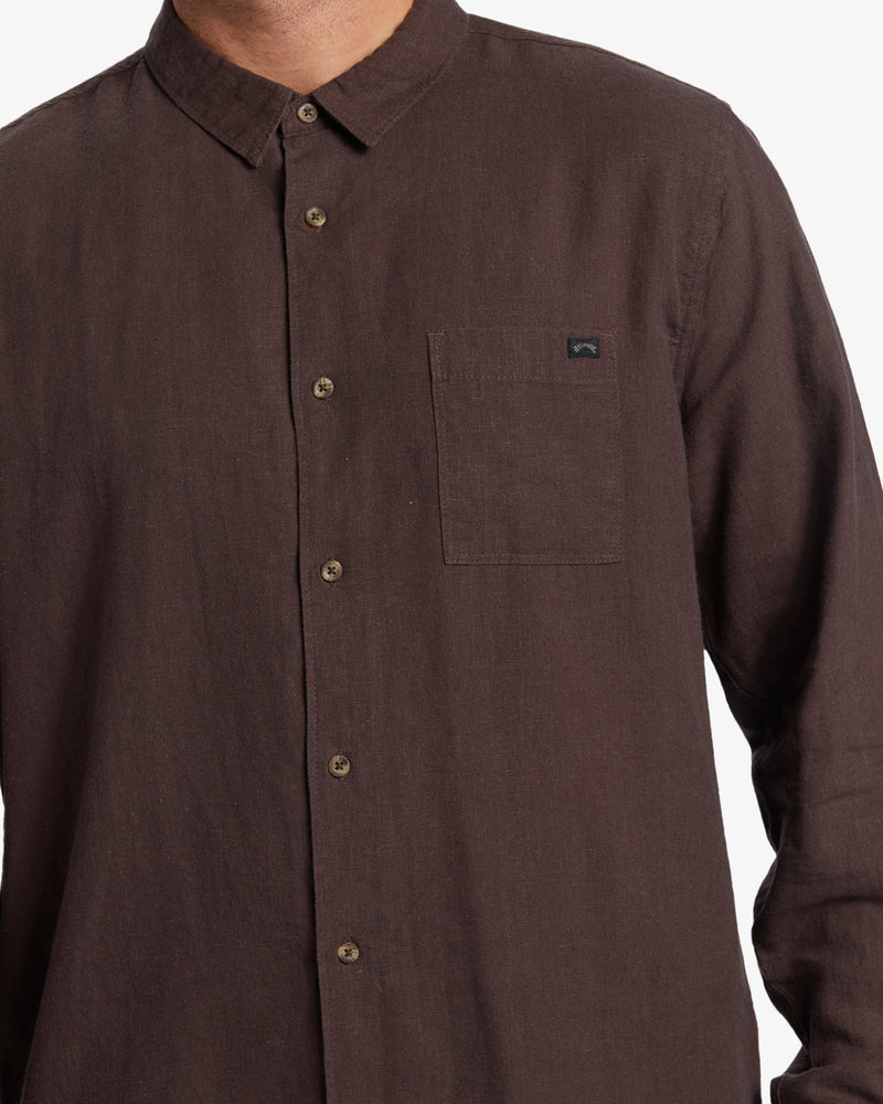 Load image into Gallery viewer, Billabong Men&#39;s Ricardo Long Sleeve Shirt Plum ABYWT00280_PSN0
