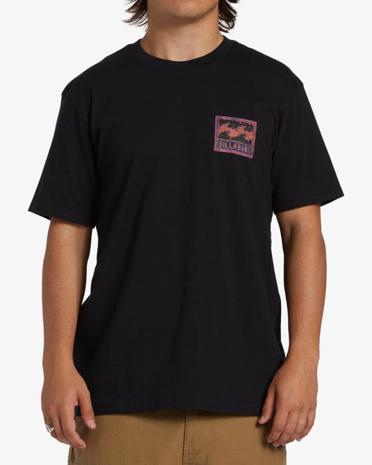 Billabong Men's Crayon Wave T-Shirt Black ABYZT02255-BLK
