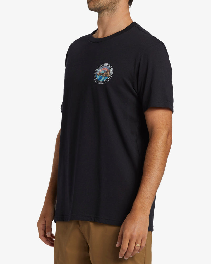 Load image into Gallery viewer, Billabong Men&#39;s Rockies Short Sleeves T-shirt Black ABYZT02468-BLK
