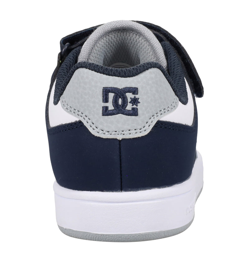 Load image into Gallery viewer, DC Kid&#39;s Manteca 4 V Leather Shoes Grey/Navy/White ADBS300378-NGY
