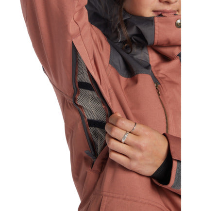 Load image into Gallery viewer, DC Women&#39;s Liberate Snow Jacket Cedar Wood ADJTJ03045_MMS0
