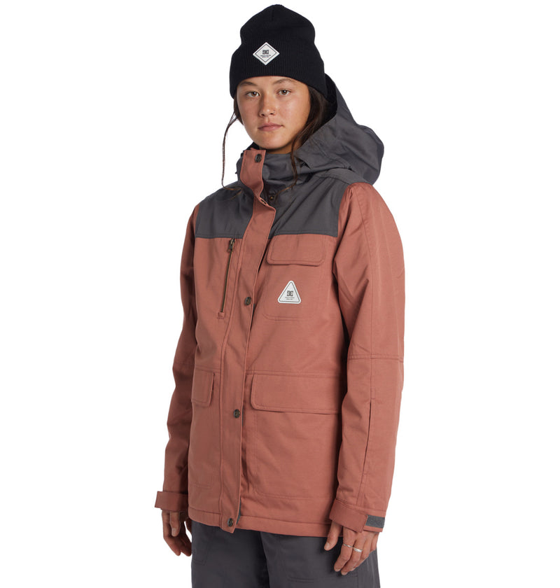 Load image into Gallery viewer, DC Women&#39;s Liberate Snow Jacket Cedar Wood ADJTJ03045_MMS0
