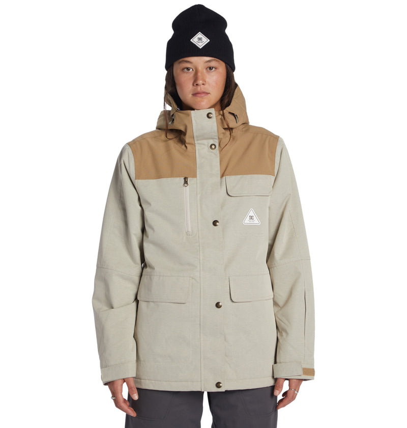 Load image into Gallery viewer, DC Women&#39;s Liberate Snow Jacket Silver Lining ADJTJ03045_SGL0
