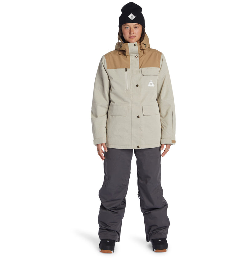 Load image into Gallery viewer, DC Women&#39;s Liberate Snow Jacket Silver Lining ADJTJ03045_SGL0
