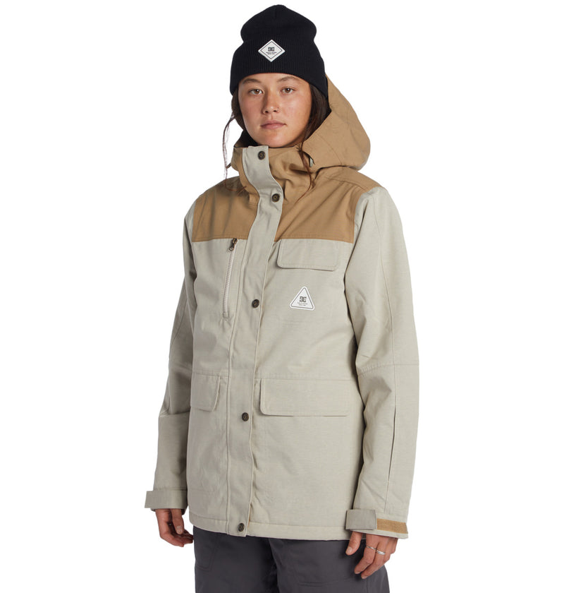 Load image into Gallery viewer, DC Women&#39;s Liberate Snow Jacket Silver Lining ADJTJ03045_SGL0
