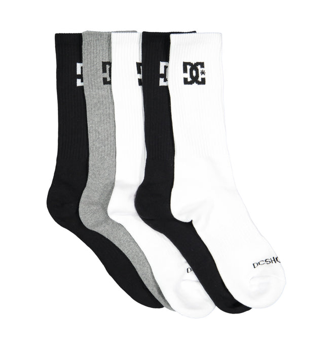 DC Men's Crew (5 Pairs) Socks Assorted ADYAA03190_KVJ8