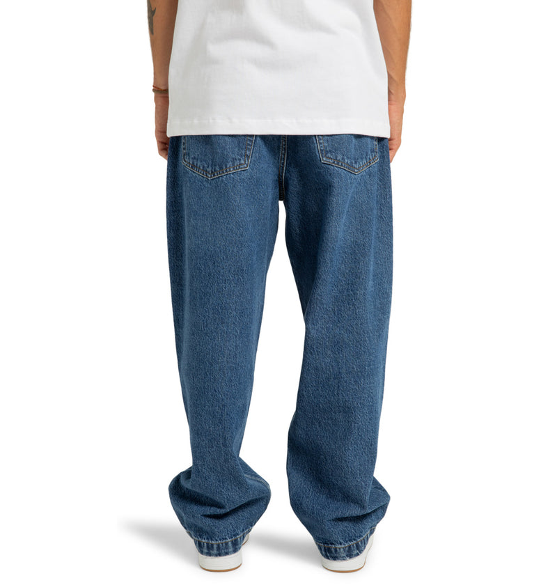 Load image into Gallery viewer, DC Men&#39;s Worker Baggy Denim Pants Stone Indigo ADYDP03093-BLCW
