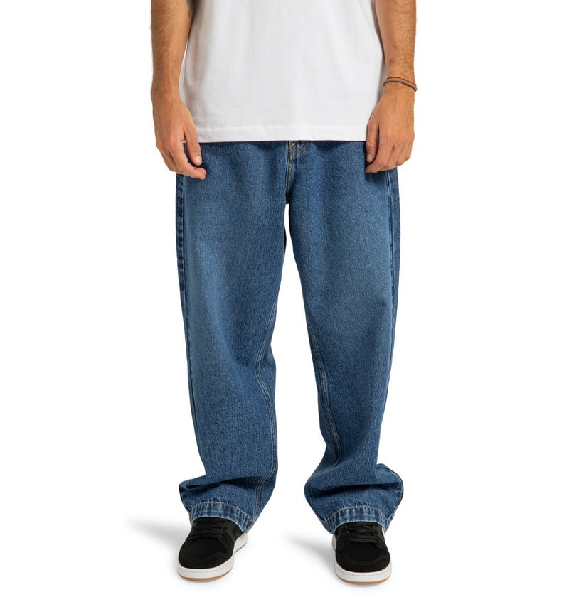 Load image into Gallery viewer, DC Men&#39;s Worker Baggy Denim Pants Stone Indigo ADYDP03093-BLCW
