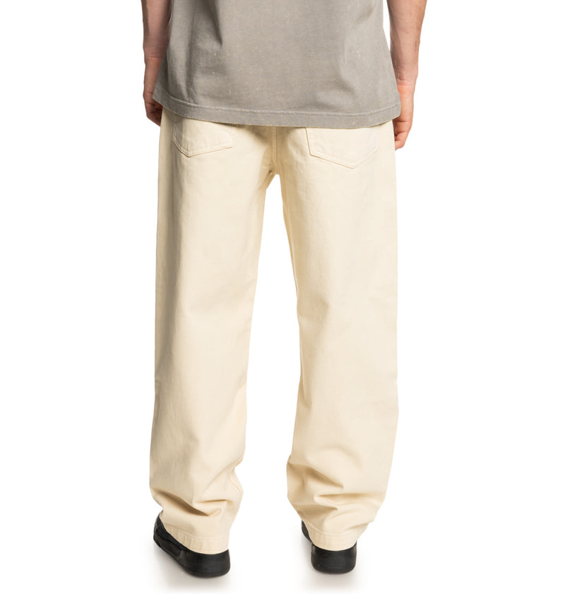 Load image into Gallery viewer, DC Men&#39;s Worker Baggy Denim Roo Pant Oatmeal Overdye ADYDP03094-WDVW
