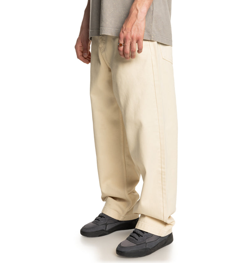 Load image into Gallery viewer, DC Men&#39;s Worker Baggy Denim Roo Pant Oatmeal Overdye ADYDP03094-WDVW
