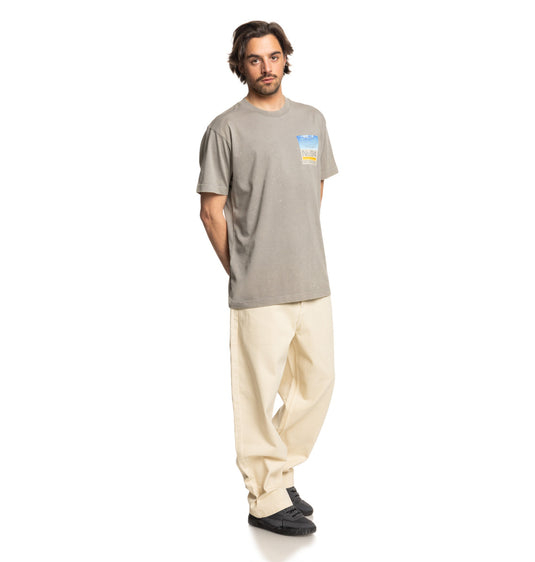 DC Men's Worker Baggy Denim Roo Pant Oatmeal Overdye ADYDP03094-WDVW