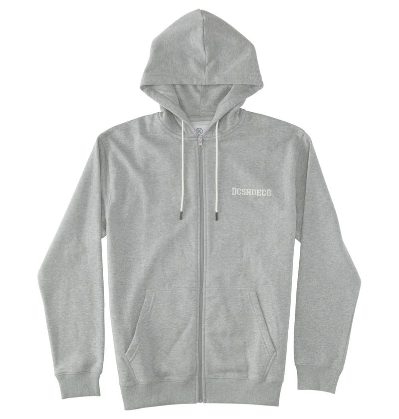 Load image into Gallery viewer, DC Men&#39;s Baseline Zip-Up Hoodie Medium Grey Heather ADYFT03389-KPVH
