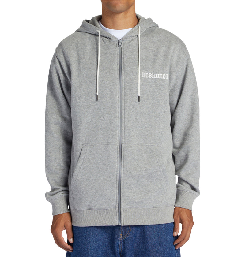 Load image into Gallery viewer, DC Men&#39;s Baseline Zip-Up Hoodie Medium Grey Heather ADYFT03389-KPVH
