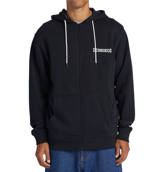 DC Men's Baseline Zip-Up Hoodie Black ADYFT03389-KVJ0