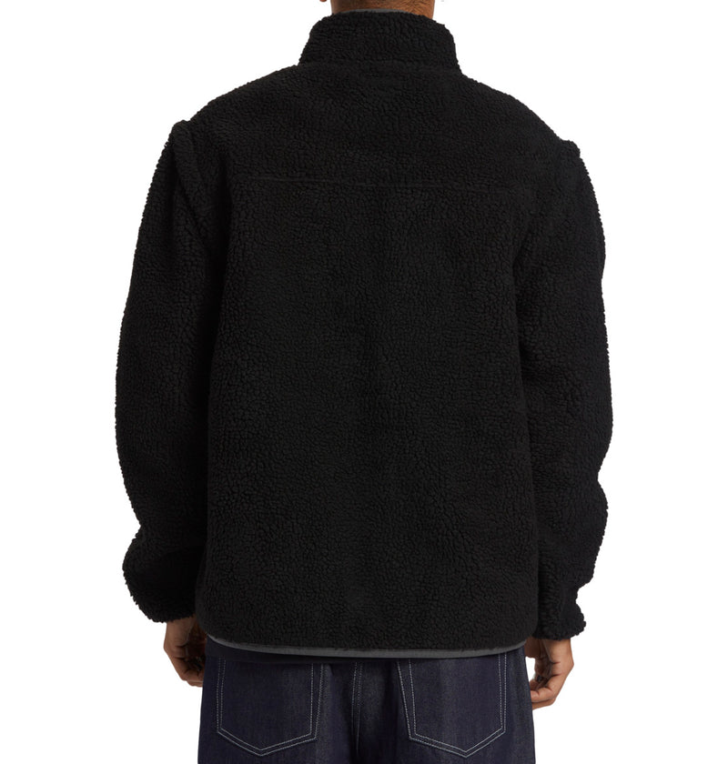 Load image into Gallery viewer, DC Men&#39;s Traverse Zip Up Fleece Black ADYFT03419_KVJ0
