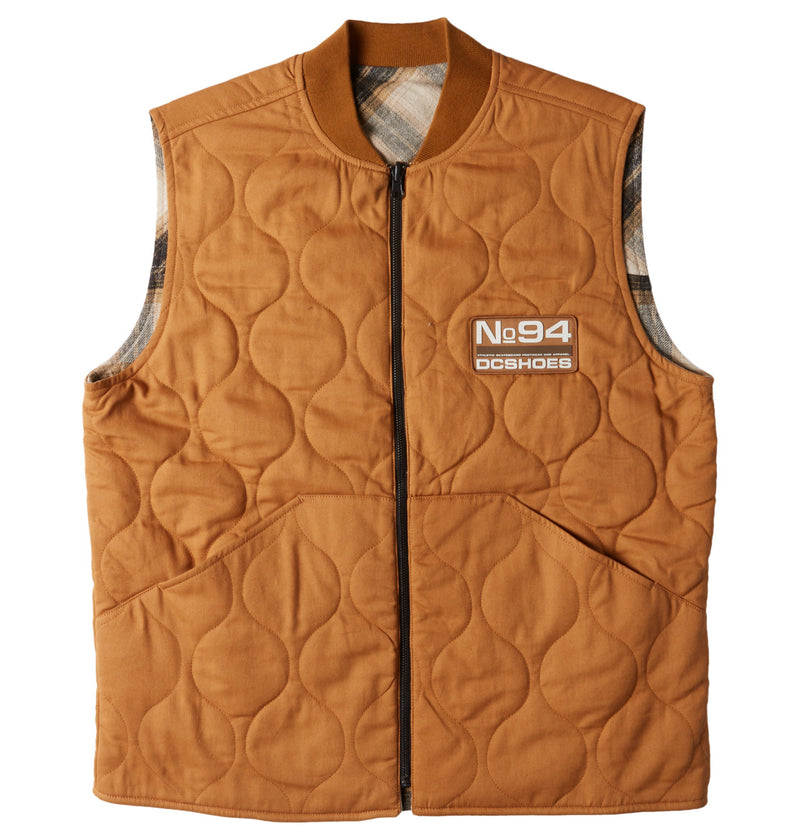 Load image into Gallery viewer, DC Men&#39;s No 94 Reversible Worker Vest Chipmunk ADYJK03198_CMW0
