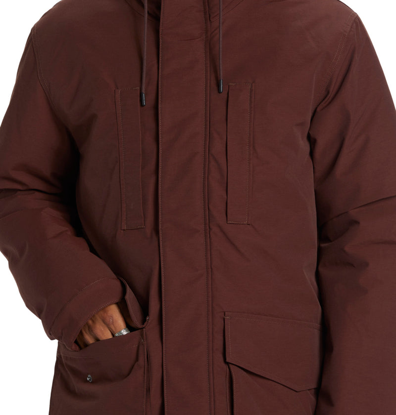 Load image into Gallery viewer, DC Men&#39;s Murrayfield Insulated Parka Jacket Bitter Chocolate ADYJK03200-RSY0
