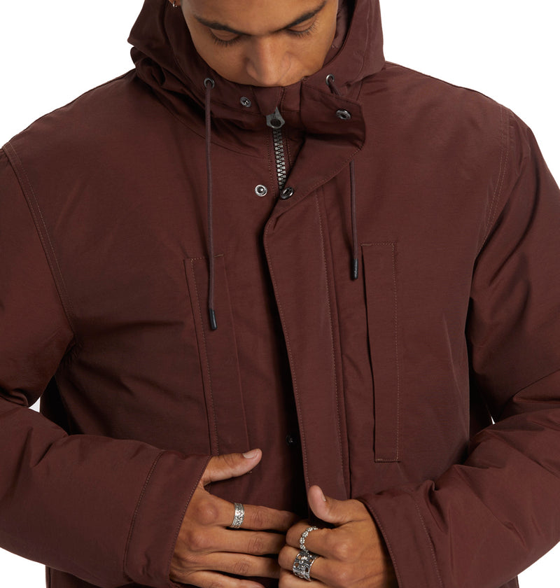 Load image into Gallery viewer, DC Men&#39;s Murrayfield Insulated Parka Jacket Bitter Chocolate ADYJK03200-RSY0
