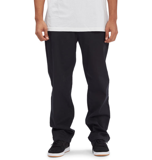 DC Men's Worker Relaxed Chino Pants Black ADYNP03076_KVJ0