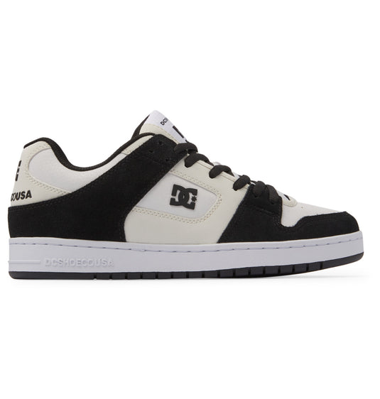 DC Unisex Manteca SE Leather Shoes White/Grey/Black ADYS100314-WGB