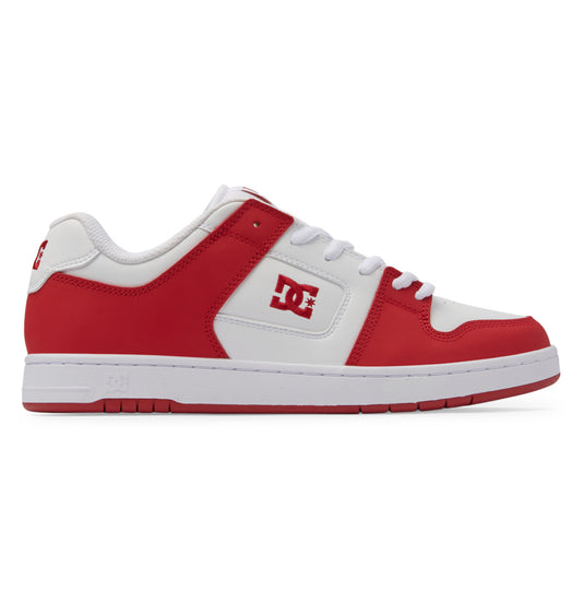 DC Unisex Manteca 4 Leather Shoes White/Red ADYS100765_WRD