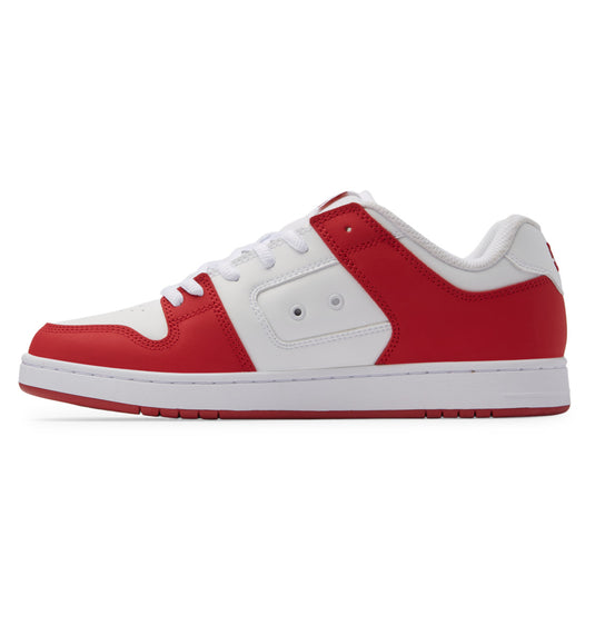 DC Unisex Manteca 4 Leather Shoes White/Red ADYS100765_WRD