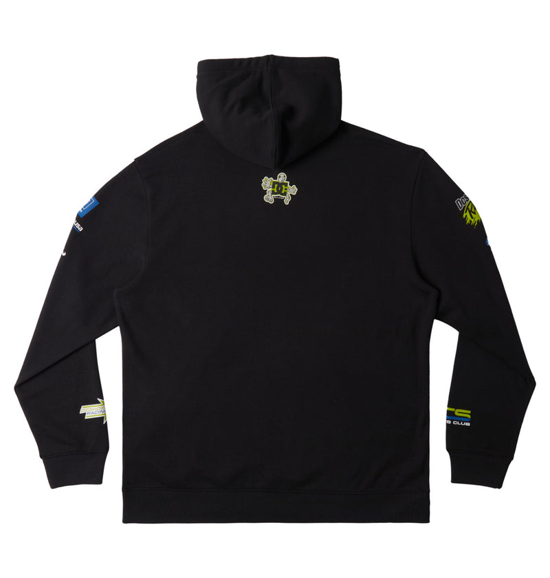 Load image into Gallery viewer, DC Men&#39;s Racing Pullover Hoodie Black ADYSF03130_KVJ0
