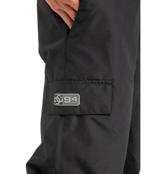 DC Men's Docile Bib Snow Pants Black ADYTP03052_KVJ0