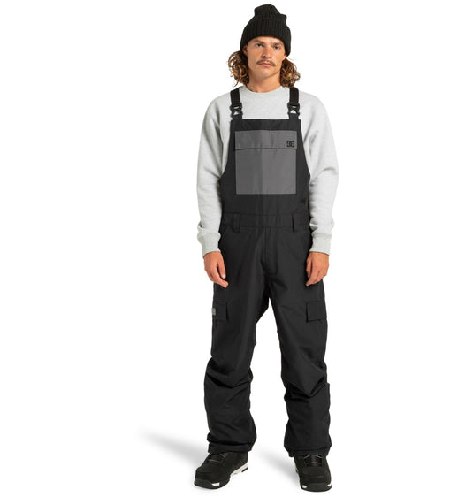 DC Men's Docile Bib Snow Pants Black ADYTP03052_KVJ0