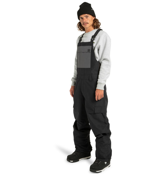 DC Men's Docile Bib Snow Pants Black ADYTP03052_KVJ0