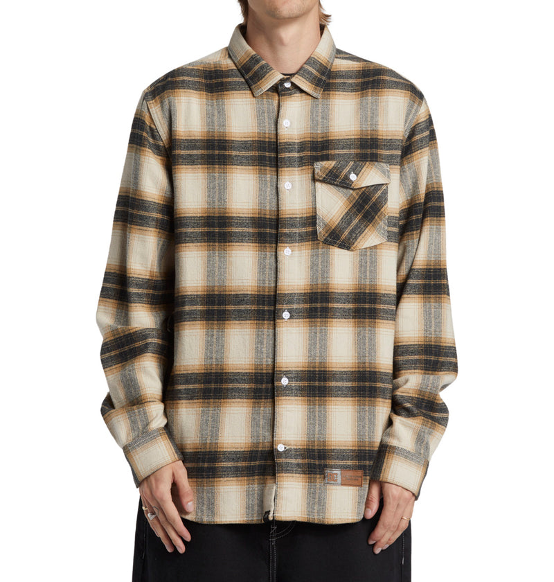 Load image into Gallery viewer, DC Men&#39;s Marshal Flannel Silver Lining Plaid ADYWT03105_XCCK
