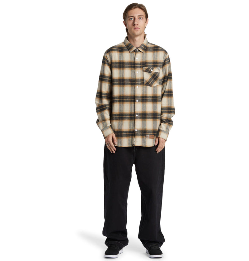 Load image into Gallery viewer, DC Men&#39;s Marshal Flannel Silver Lining Plaid ADYWT03105_XCCK
